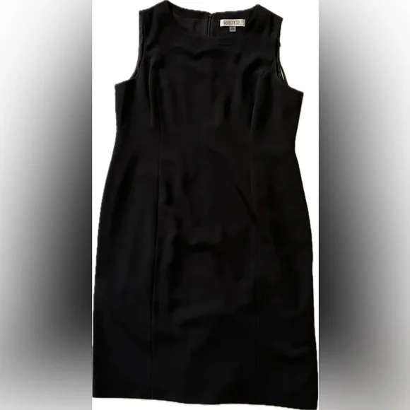 Kasper black sheath dress sz 14p NWOT - Picture 1 of 6